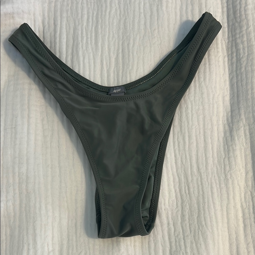 Aerie Green High-Cut Bikini Bottom
